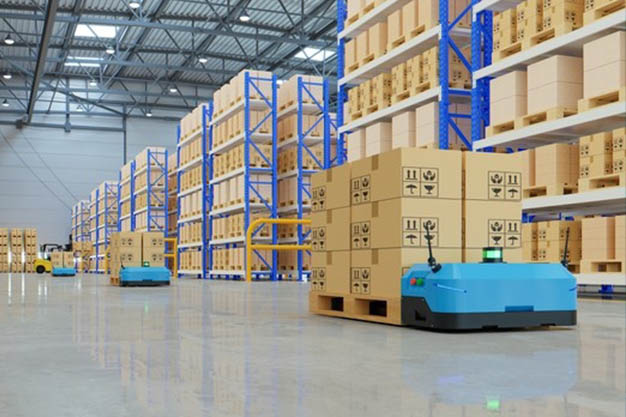 robots efficiently sorting hundreds parcels per hour 3d rendering 41470 3492